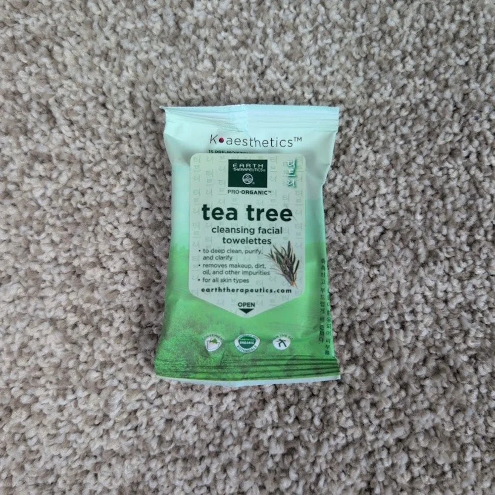 Koaesthetics Earth Therapeutics Tea Tree Cleansing Facial‎ Towelettes